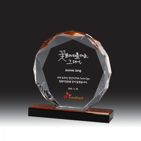 크리스탈 상패 HB-2283B(대)