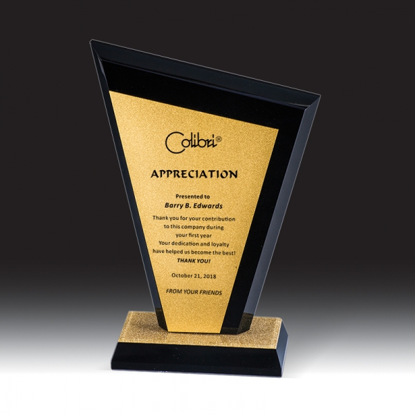 블랙 크리스탈 상패 HB-7375G