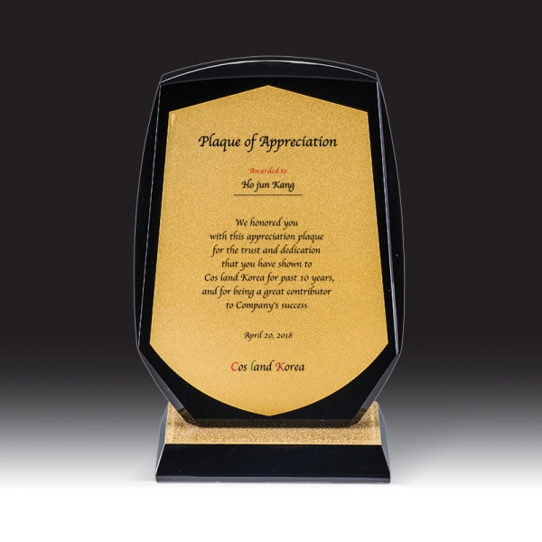 블랙 크리스탈 상패 HB-7380KG